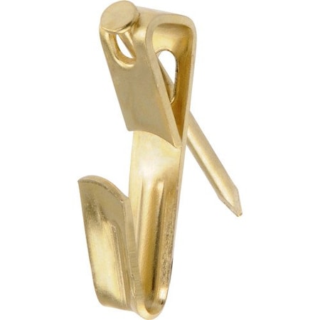 Hillman HILLMAN Brass-Plated Gold Conventional Picture Hanger 20 lb 50 pc 42083